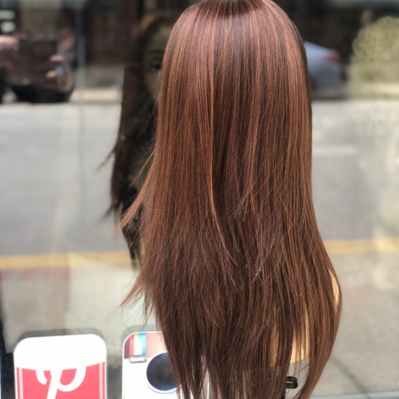Copper Brown freepart Wig Swisslace lacefront 2020 main image 8